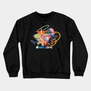 Watch Out Kindergarten Here I Come Dinosaurs Crewneck Sweatshirt